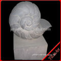 Carved stone garden snail shell sculpture YL-D199